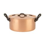 Cuisine Romefort | Kupfertopf verzinnt mit Gusseisengriff und Deckel Ø cm | traditioneller Schmortopf aus massivem Kupfer | Bratentopf aus Frankreich ideal für Suppen und Eintöpfe cm | Kupfertopf Profinbsp Cuisine Romefort | Kupfertopf verzinnt mit Gusseisengriff und Deckel Ø 22 cm | traditioneller Schmortopf aus massivem Kupfer | Bratentopf aus Frankreich ideal für Suppen und Eintöpfe (22 cm) Kupfertöpfe und Kupferpfannen